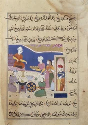 Preparation of sweets for the Sultan of Mandu, from a manuscript on Indian cookery