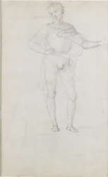 A Study for a Figure in an Adoration of the Magi