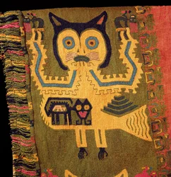Woollen figure of a jaguar, Paracas Culture