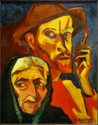 Self-Portrait with Mother