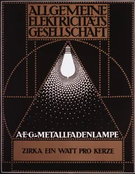 Advertising Poster for the General Electric Company [AEG] 1910