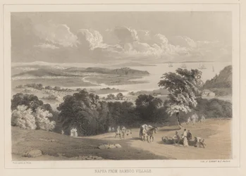 Napha from Bamboo Village, litho by Sarony und Co., 1855