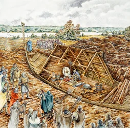 Sutton Hoo ship burial, 7th century
