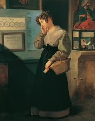 Girl in Front of the Lottery Vault