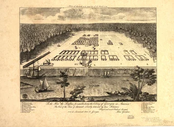 A View of Savannah as it Stood on March 29, 1734