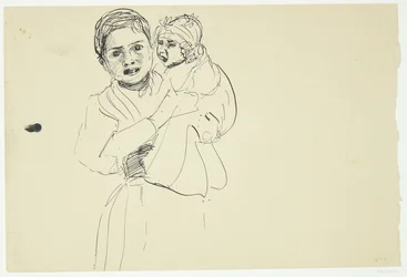 Italian Woman with Child in Arms