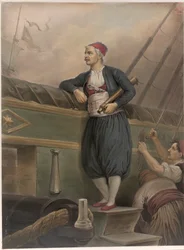 A Greek sailor on board a ship, from an 