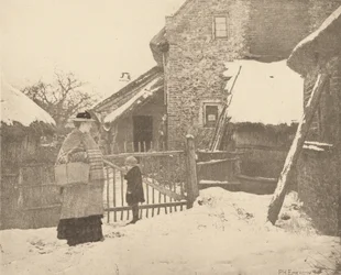 Going to Market - A Winter Scene