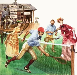Playing Tennis