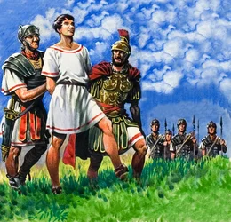 Young Briton Arrested by Roman Soldiers