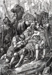 King William the Conqueror Wounded by His Son Robert II of Normandy at the Fortress of Gerberoy