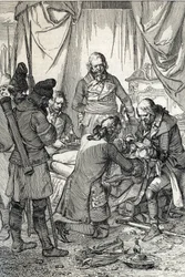 Kosciuszko Insurrection: Polish Hero Tadeusz Kosciuszko Wounded in the Battle of Maciejowice Against the Russians