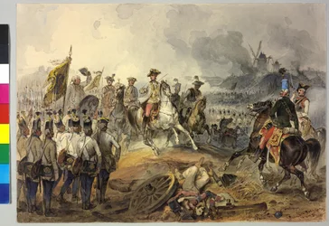 First coalition war. Karl battle of Aldenhoven 1793