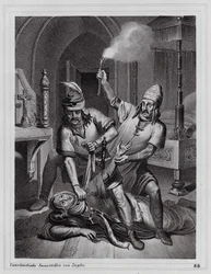 Murder of Ludmila of Bohemia, 921 (engraving)