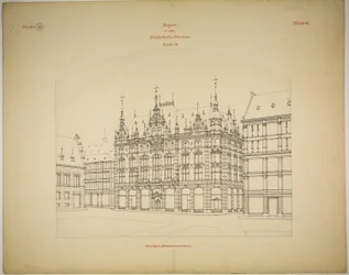 Rathskeller Neubau, Halle (Saale), Saxony-Anhalt, Germany, Perspective