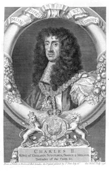 Charles II (1630-85) King of Great Britain and Ireland from 1660, engraved by George Vertue, 1736