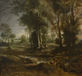 Evening Landscape with Peasant Cart
