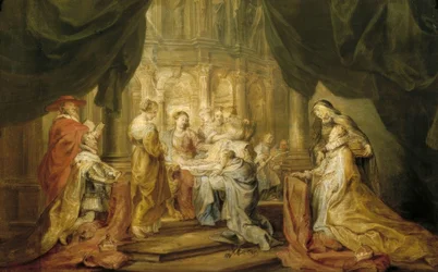 St. Ildefonso Receiving the Chasuble