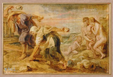 Deucalion and Pyrrha, Creators of Humanity After the First Flood