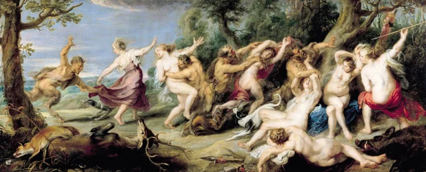 Diana and her Nymphs Surprised by Fauns
