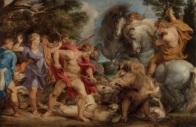 The Hunt of the Calydonian Boar. Around 1611-12