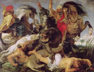 Hippopotamus and Crocodile Hunt, c.1615-16