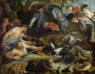 Hunting a Wild Boar, c.1615-16