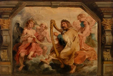 King David Playing the Harp