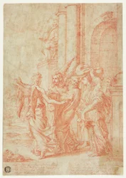 Lot and His Family Led Out of Sodom