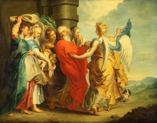 Lot Leaves Sodom with His Daughters