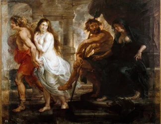 Orpheus and Eurydice. Painting by Peter Paul (Pierre-Paul) Rubens (or Peter Paul or Petrus Paulus) (1577-1640) 1636