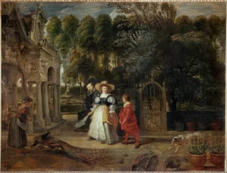 Rubens and His Second Wife in the Garden