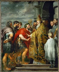 Saint Ambrosius and Emperor Theodosius, c.1615