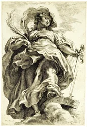 Saint Catherine of Alexandria in the Clouds
