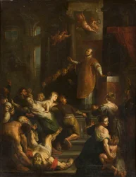 Saint Ignatius Loyola Expels Evil Spirits from the Possessed