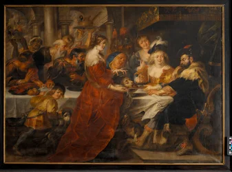 The Feast of Herod. Salome Bringing the Head of St John the Baptist on a Charger
