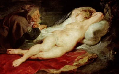The Hermit and the Sleeping Angelica, 1626-28