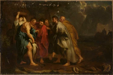 The Finding of the Coin Inside the Fish by the Apostles