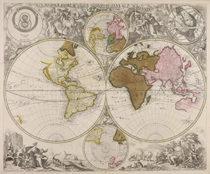 Cartesian Map of Hemispheres