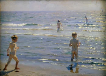 Bathing Boys. Sunshine. Skagen