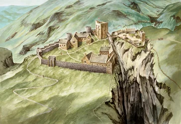 Peveril Castle, 14th century, c1990-2010