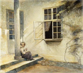 A Girl Sitting on a Porch, Liselund