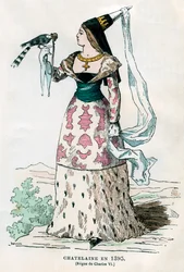 Lady of the manor of the time of Charles VI of France, 1395