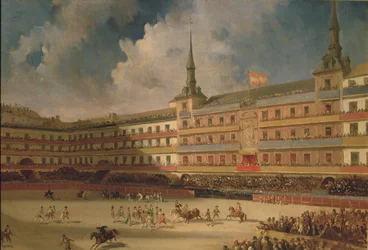 Bullfight in the Plaza Mayor in Madrid during the Celebrations for the Marriage of the Duke of Montpensier