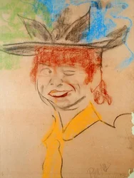 Laughing and Winking Girl