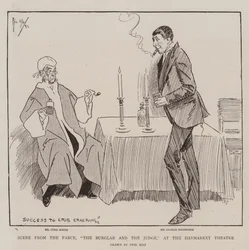 Scene from the Farce, The Burglar and the Judge
