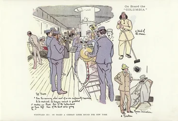 Westward Ho! On board a German liner bound for New York