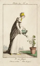 It Is Going to Bloom (Hair and Fichu. Gauze Dress.)