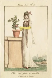 She Is Ready to Pick (Capote Adorned with Hyacinth)