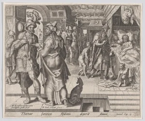 Jonadab Counselling Amnon, from The Story of Tamar and Amnon, plate 1